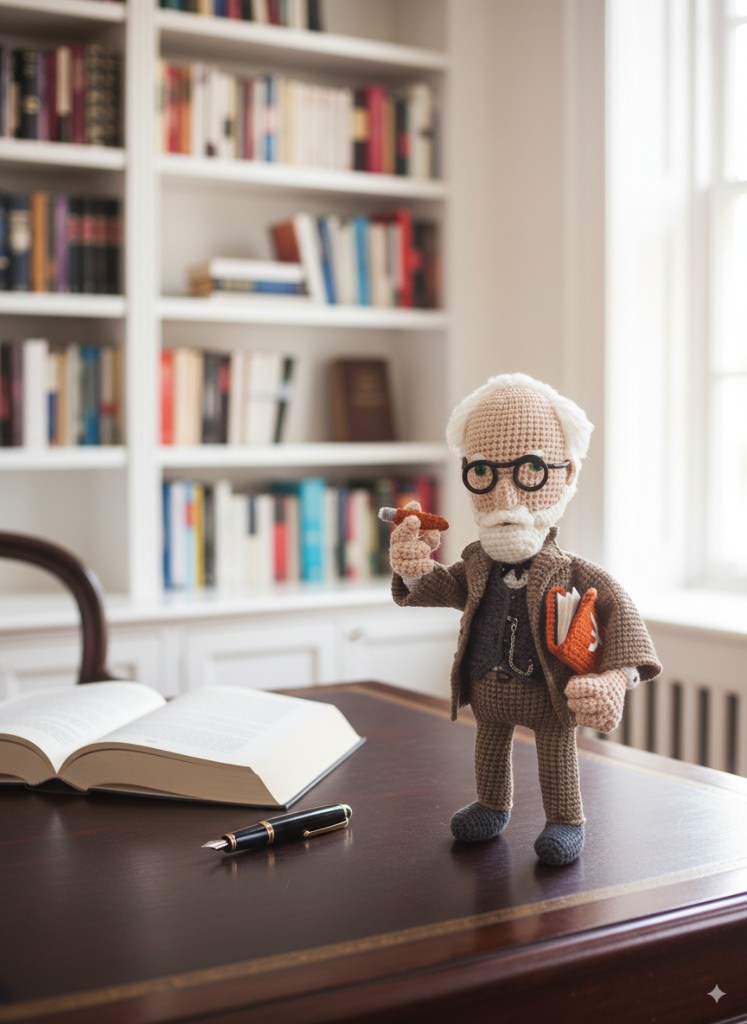 Sigmund Freud psychoanalysis gift doll
