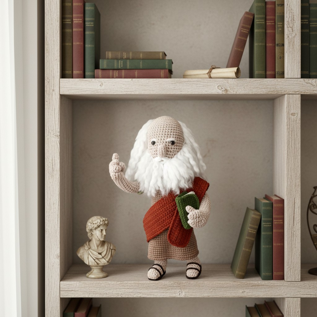 Plato philosopher amigurumi figure